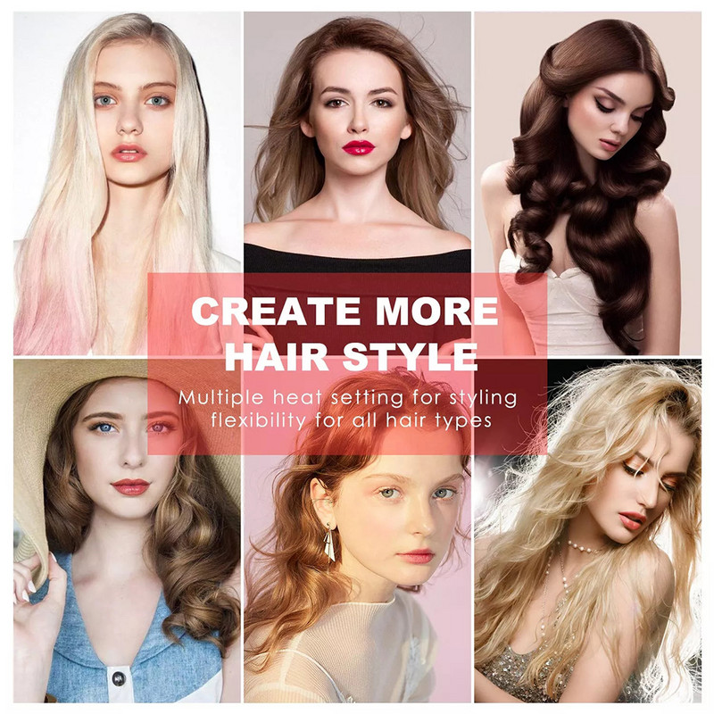 Novi automatski uvijač za kosu, višenamjenski uvijač s jajima, kovrče, rotirajući valjak, brzo zagrijavanje, LED zaslon, alat za oblikovanje kose
