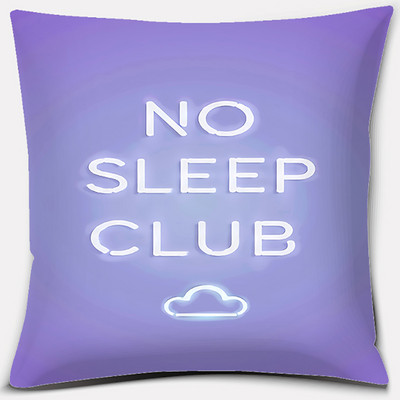 Μωβ γεωμετρικά λουλούδια εκτύπωσης σειράς κειμένου Μοτίβο Μαξιλαροθήκη Τετράγωνη Μαξιλαροθήκη Διακόσμηση γραφείου σπιτιού Μαξιλαροθήκη