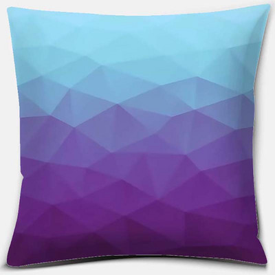 Μωβ γεωμετρικά λουλούδια εκτύπωσης σειράς κειμένου Μοτίβο Μαξιλαροθήκη Τετράγωνη Μαξιλαροθήκη Διακόσμηση γραφείου σπιτιού Μαξιλαροθήκη