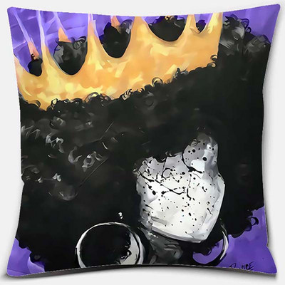 Μωβ γεωμετρικά λουλούδια εκτύπωσης σειράς κειμένου Μοτίβο Μαξιλαροθήκη Τετράγωνη Μαξιλαροθήκη Διακόσμηση γραφείου σπιτιού Μαξιλαροθήκη