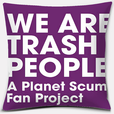 Μωβ γεωμετρικά λουλούδια εκτύπωσης σειράς κειμένου Μοτίβο Μαξιλαροθήκη Τετράγωνη Μαξιλαροθήκη Διακόσμηση γραφείου σπιτιού Μαξιλαροθήκη