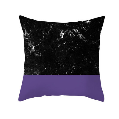 45x45cm Καρδιά Γούρια Μωβ Γεωμετρική Μαξιλαροθήκη Ροδάκινο Skin Ins Styles Κάλυμμα μαξιλαριού Μαρμάρινο Φυτό Aloe Vera Διακόσμηση σπιτιού