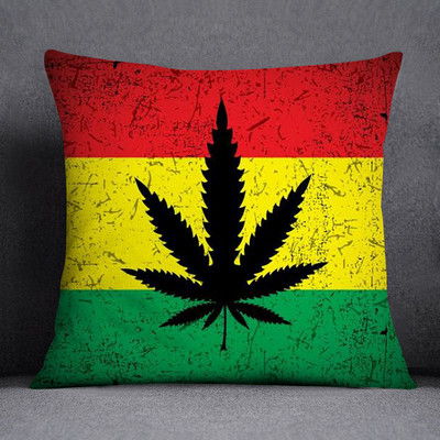 Bob és weed Asaba téma párnahuzat poliészter párnahuzat otthoni dekoratív barackbőr kanapé párnahuzat 45x45cm