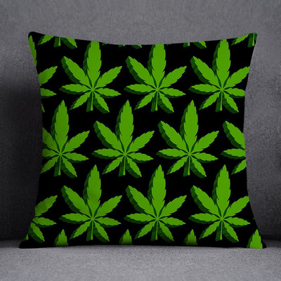 Bob és weed Asaba téma párnahuzat poliészter párnahuzat otthoni dekoratív barackbőr kanapé párnahuzat 45x45cm