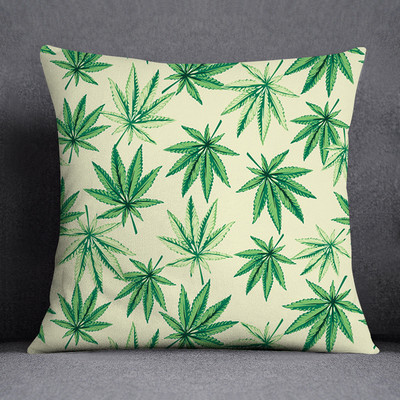 Bob és weed Asaba téma párnahuzat poliészter párnahuzat otthoni dekoratív barackbőr kanapé párnahuzat 45x45cm