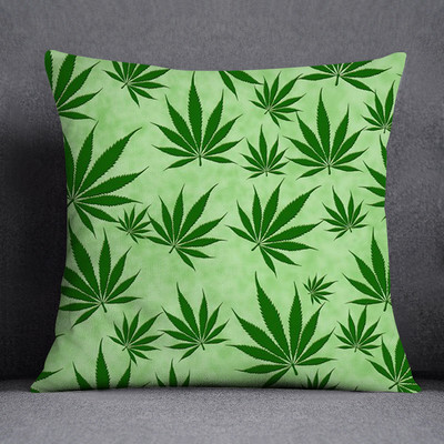 Bob és weed Asaba téma párnahuzat poliészter párnahuzat otthoni dekoratív barackbőr kanapé párnahuzat 45x45cm