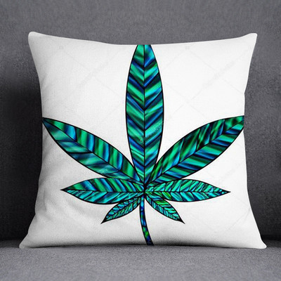 Bob és weed Asaba téma párnahuzat poliészter párnahuzat otthoni dekoratív barackbőr kanapé párnahuzat 45x45cm
