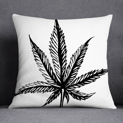 Bob és weed Asaba téma párnahuzat poliészter párnahuzat otthoni dekoratív barackbőr kanapé párnahuzat 45x45cm