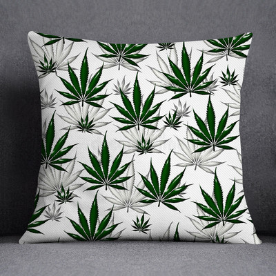 Bob és weed Asaba téma párnahuzat poliészter párnahuzat otthoni dekoratív barackbőr kanapé párnahuzat 45x45cm