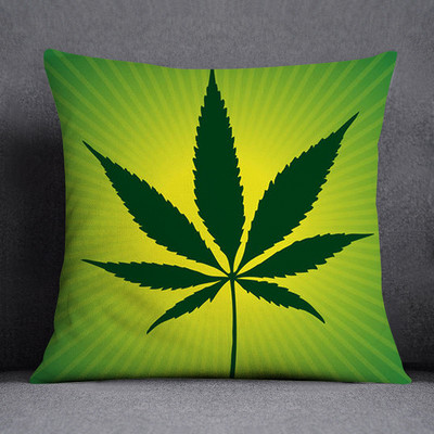 Bob és weed Asaba téma párnahuzat poliészter párnahuzat otthoni dekoratív barackbőr kanapé párnahuzat 45x45cm