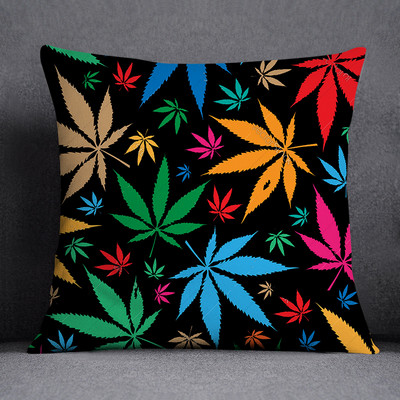 Bob és weed Asaba téma párnahuzat poliészter párnahuzat otthoni dekoratív barackbőr kanapé párnahuzat 45x45cm