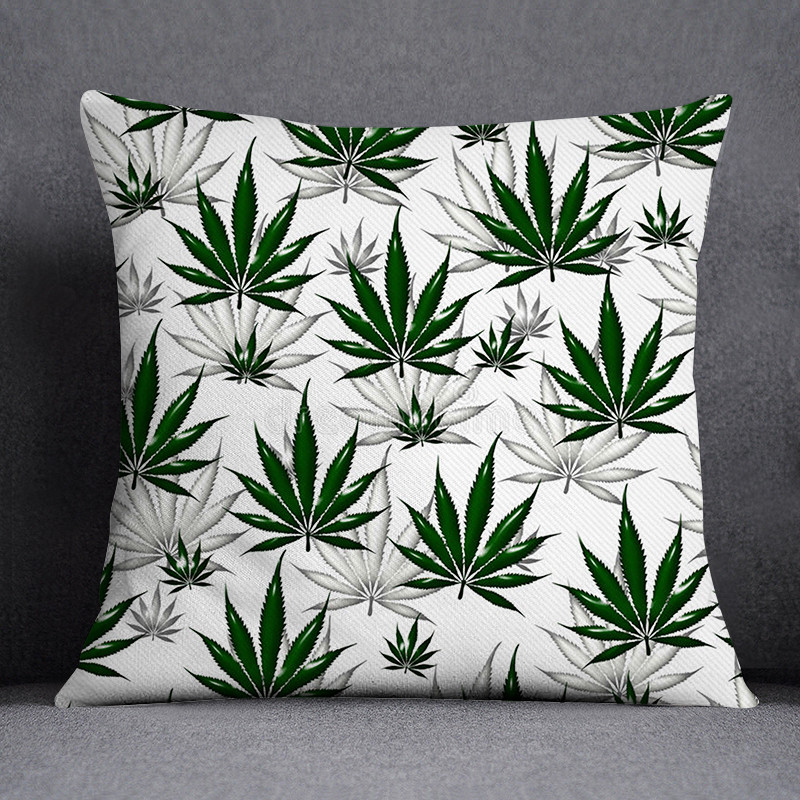 Bob és weed Asaba téma párnahuzat poliészter párnahuzat otthoni dekoratív barackbőr kanapé párnahuzat 45x45cm