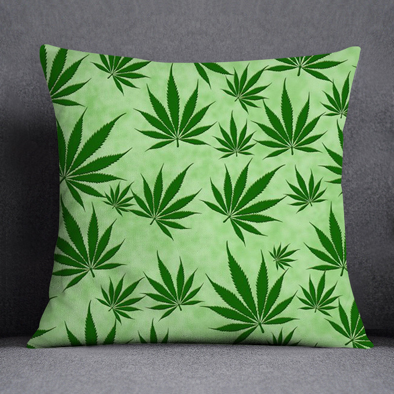 Bob és weed Asaba téma párnahuzat poliészter párnahuzat otthoni dekoratív barackbőr kanapé párnahuzat 45x45cm