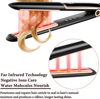 Ισιωτικό μαλλιών υπερύθρων Επαγγελματικό 450°F Κεραμικό λούστρο Floating Flat Iron 1 ίντσας σίδερα περιποίησης σαλονιού με κερατίνη