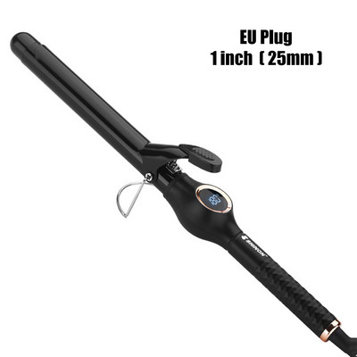 Ondulator de păr de 9 mm Fier de ondulat Baghetă de ondulare electrică din ceramică ondulatoare ondulate pentru păr Instrumente profesionale pentru ondularea părului 3/8 inch