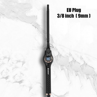 Ondulator de păr de 9 mm Fier de ondulat Baghetă de ondulare electrică din ceramică ondulatoare ondulate pentru păr Instrumente profesionale pentru ondularea părului 3/8 inch