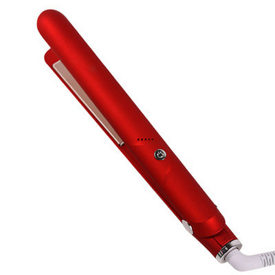 Κεραμικά σίδερα ισιώματος 1 ιντσών Ανιόν ταχείας θέρμανσης ισιωτικό μαλλιών Μπικλά LED Dispaly Εργαλείο styling μαλλιών για χρήση στο ταξίδι στο σπίτι