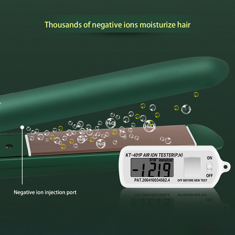 Κεραμικά σίδερα ισιώματος 1 ιντσών Ανιόν ταχείας θέρμανσης ισιωτικό μαλλιών Μπικλά LED Dispaly Εργαλείο styling μαλλιών για χρήση στο ταξίδι στο σπίτι