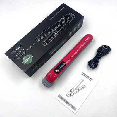 USB punjivo glačalo Bežični prijenosni keramički uređaj za ravnanje kose Uvijač Lagani stilizator za ravnanje brade 4000 mA