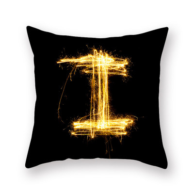 45 cm * 45 cm persikų odos pagalvės užvalkalas juodas auksinis spausdinimas pagalvės užvalkalas namų dekoravimui pagalvėlės užvalkalas Spausdinti namų dekoro pagalvių užvalkalai