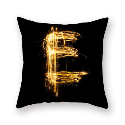 45 cm * 45 cm persikų odos pagalvės užvalkalas juodas auksinis spausdinimas pagalvės užvalkalas namų dekoravimui pagalvėlės užvalkalas Spausdinti namų dekoro pagalvių užvalkalai