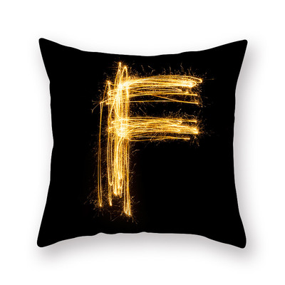 45 cm * 45 cm persikų odos pagalvės užvalkalas juodas auksinis spausdinimas pagalvės užvalkalas namų dekoravimui pagalvėlės užvalkalas Spausdinti namų dekoro pagalvių užvalkalai