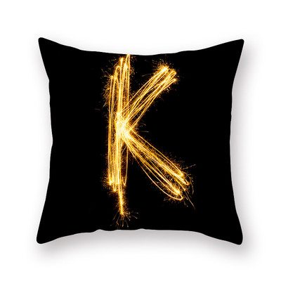 45 cm * 45 cm persikų odos pagalvės užvalkalas juodas auksinis spausdinimas pagalvės užvalkalas namų dekoravimui pagalvėlės užvalkalas Spausdinti namų dekoro pagalvių užvalkalai