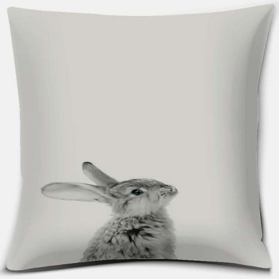 Χαριτωμένο μοτίβο σειράς κουνελιού μαξιλαροθήκη τετράγωνη μαξιλαροθήκη διακόσμηση γραφείου σπιτιού μαξιλαροθήκη cojines decorativos para καναπέ
