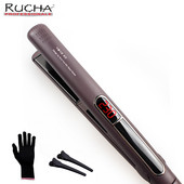 Plaukų tiesinimo suktukas turmalino keraminis plokščias geležies keratinas 230 ℃ MCH greito karščio tiesinimo lygintuvai salono plaukų formavimo įrankiai