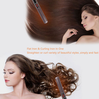 Μαλλιά ισιώματος για μπούκλες τουρμαλίνη κεραμικό επίπεδο σίδερο κερατίνη 230℃ MCH Σίδερα ισιώματος γρήγορα με θερμότητα Εργαλεία styling μαλλιών κομμωτηρίου