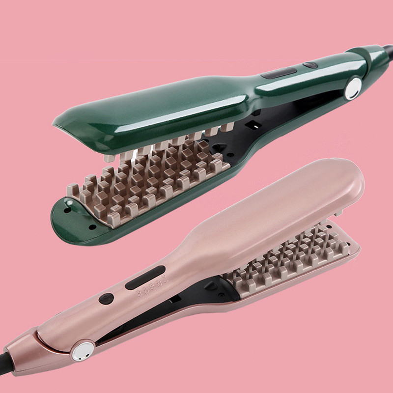 SONOFLY Επαγγελματικό 3D αφράτο σίδερο για μπούκλες με αφράτο καλαμπόκι Σίδερο για μπούκλες αρνητικών ιόντων Φαρδύ σίδερο 5 θερμοκρασιών Εργαλεία styling σπιτιού A178