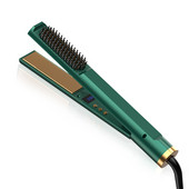 Plaukų tiesinimo lygintuvai Profesionalūs plaukų tiesinimo šepečiai Plokščias lygintuvas moterims Susuktieji Elektriniai Greitai Įkaista Tiesios Šukos