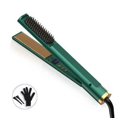 Plaukų tiesinimo lygintuvai Profesionalūs plaukų tiesinimo šepečiai Plokščias lygintuvas moterims Susuktieji Elektriniai Greitai Įkaista Tiesios Šukos