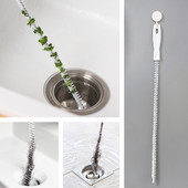 45 cm vamzdžių gilinimo šepetys Vonios plaukų kanalizacijos kriauklės valymo šepetys kanalizacijos valiklis Lankstus valiklis užkimšimo kištuko skylių šalinimo įrankis