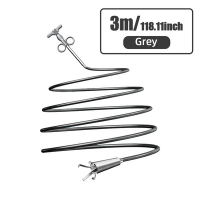 Kanalizacijos vamzdžių atblokavimo priemonė Gyvatės spyruoklinis vamzdžio gilinimo įrankis Virtuvės vonios kambarys Kanalizacijos valymo įrankis Virtuvės priedai