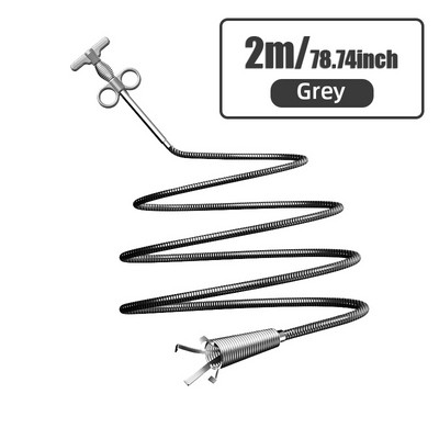 Kanalizacijos vamzdžių atblokavimo priemonė Gyvatės spyruoklinis vamzdžio gilinimo įrankis Virtuvės vonios kambarys Kanalizacijos valymo įrankis Virtuvės priedai