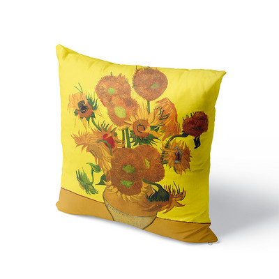 Van Gogo aliejinė tapyba pagalvės užvalkalas sofos pagalvėlės užvalkalas saulėgrąžos žvaigždėtas naktinis pagalvės užvalkalas Vestuvių vakarėlis namų dekoras 45x45cm