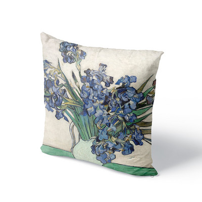 Van Gogo aliejinė tapyba pagalvės užvalkalas sofos pagalvėlės užvalkalas saulėgrąžos žvaigždėtas naktinis pagalvės užvalkalas Vestuvių vakarėlis namų dekoras 45x45cm