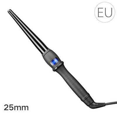 „EU Plug“ plaukų garbanojimo lygintuvas Greitai įkaistantis reguliuojamas plaukų formavimo suktukas „Salon Cone“ profesionalus „Waver“ stilius