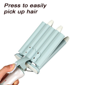 Επαγγελματικό ηλεκτρικό σίδερο για μπούκλες 220V Μαλλιά για μπούκλες Εργαλεία styling κομμωτικής Σίδερο για μπούκλες Ripple Wave Νάρθηκας καλαμποκιού περμανάντ