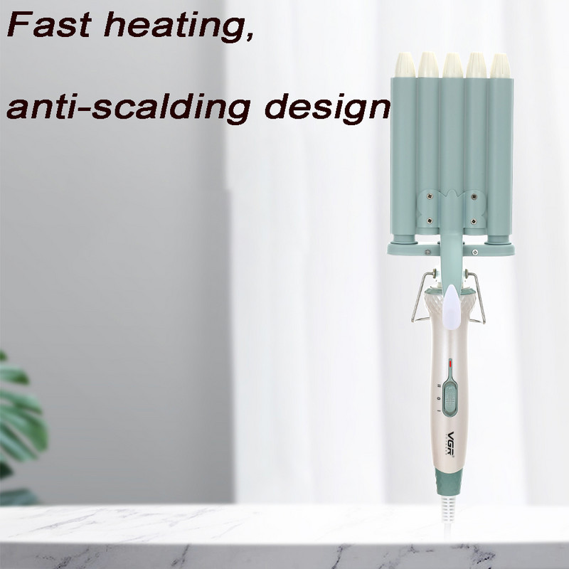 Profesionalus elektrinis garbanojimo lygintuvas 220 V plaukų suktukas Kirpykla formavimo įrankiai Plaukų garbanojimo geležis Ripple Wave Kukurūzų Perm Įtvaras