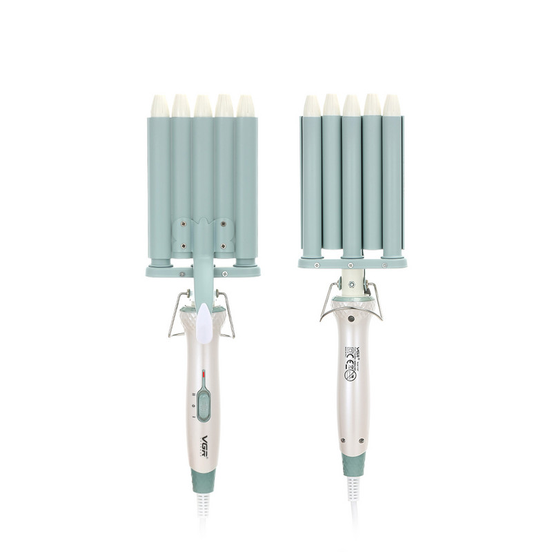 Profesionalus elektrinis garbanojimo lygintuvas 220 V plaukų suktukas Kirpykla formavimo įrankiai Plaukų garbanojimo geležis Ripple Wave Kukurūzų Perm Įtvaras