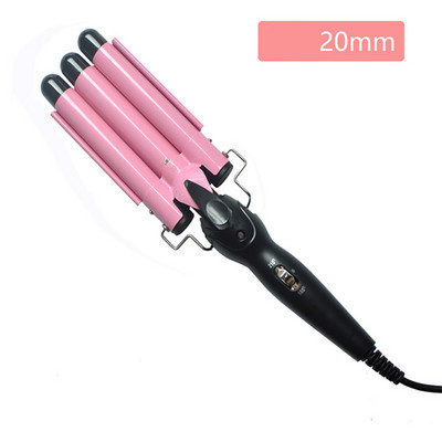 Ondulator de păr profesional Fier de ondulat de păr din ceramică cu trei butoaie Ondulator de păr Instrumente de stilizare 20 mm, 22 mm, 25 mm, 28 mm, 32 mm Dimensiune