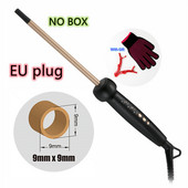 NO BOX MCH Tight Curls Wand Roller Szupervékony Hajcsavaró Kerámia Kúpos Ringlet Afro Hair Beauty Curling Vas hullámlemez
