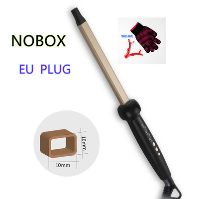 NO BOX MCH Tight Curls Wand Roller Szupervékony Hajcsavaró Kerámia Kúpos Ringlet Afro Hair Beauty Curling Vas hullámlemez