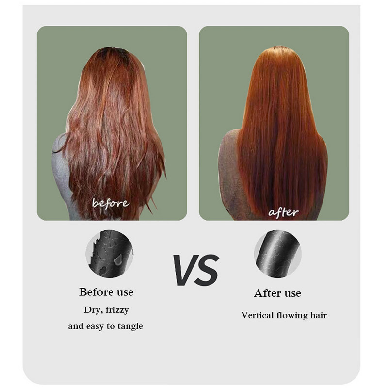 Belaidis plaukų tiesinimo šepetys Daugiafunkcis belaidis USB įkraunamas šildymo šepetys Barzdos šepetys tiesintuvas Plaukų formavimo įrankiai