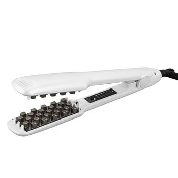 3D Grid Hair Curler Volumizer Keramic Hair Fluffy κυματοειδές ψαλιδάκι Flat Iron Corn Hair Crimper Splint Perm 5 Θερμοκρασίες