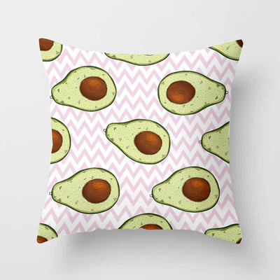 Avokadų atogrąžų vaisių dekoratyvinės pagalvėlės pagalvės užvalkalas poliesterio pagalvėlės užvalkalas pagalvės sofos dekoravimas pagalvės užvalkalas 40883
