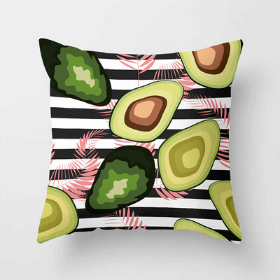 Avokadų atogrąžų vaisių dekoratyvinės pagalvėlės pagalvės užvalkalas poliesterio pagalvėlės užvalkalas pagalvės sofos dekoravimas pagalvės užvalkalas 40883