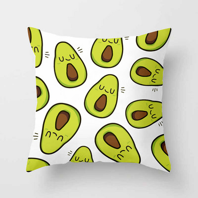 Avokadų atogrąžų vaisių dekoratyvinės pagalvėlės pagalvės užvalkalas poliesterio pagalvėlės užvalkalas pagalvės sofos dekoravimas pagalvės užvalkalas 40883